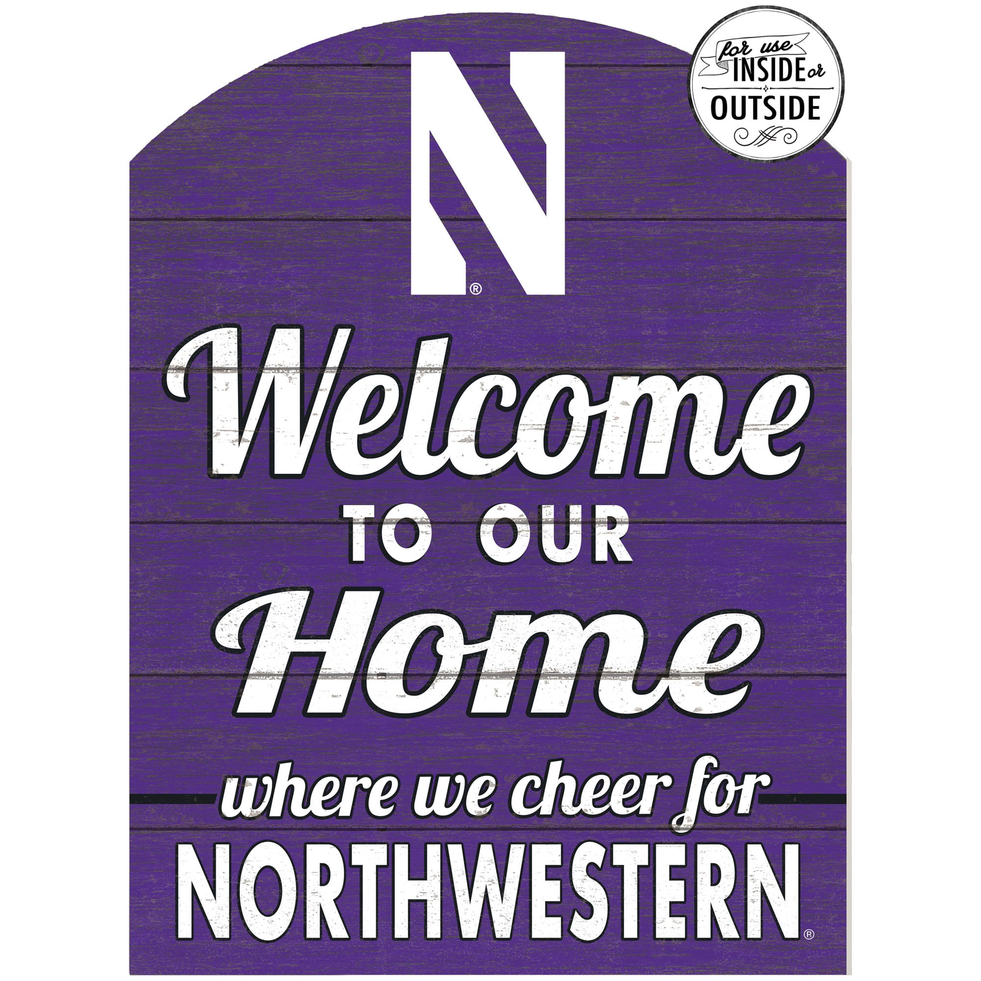 Purple Northwestern Wildcats 16'' x 22'' Marquee Sign