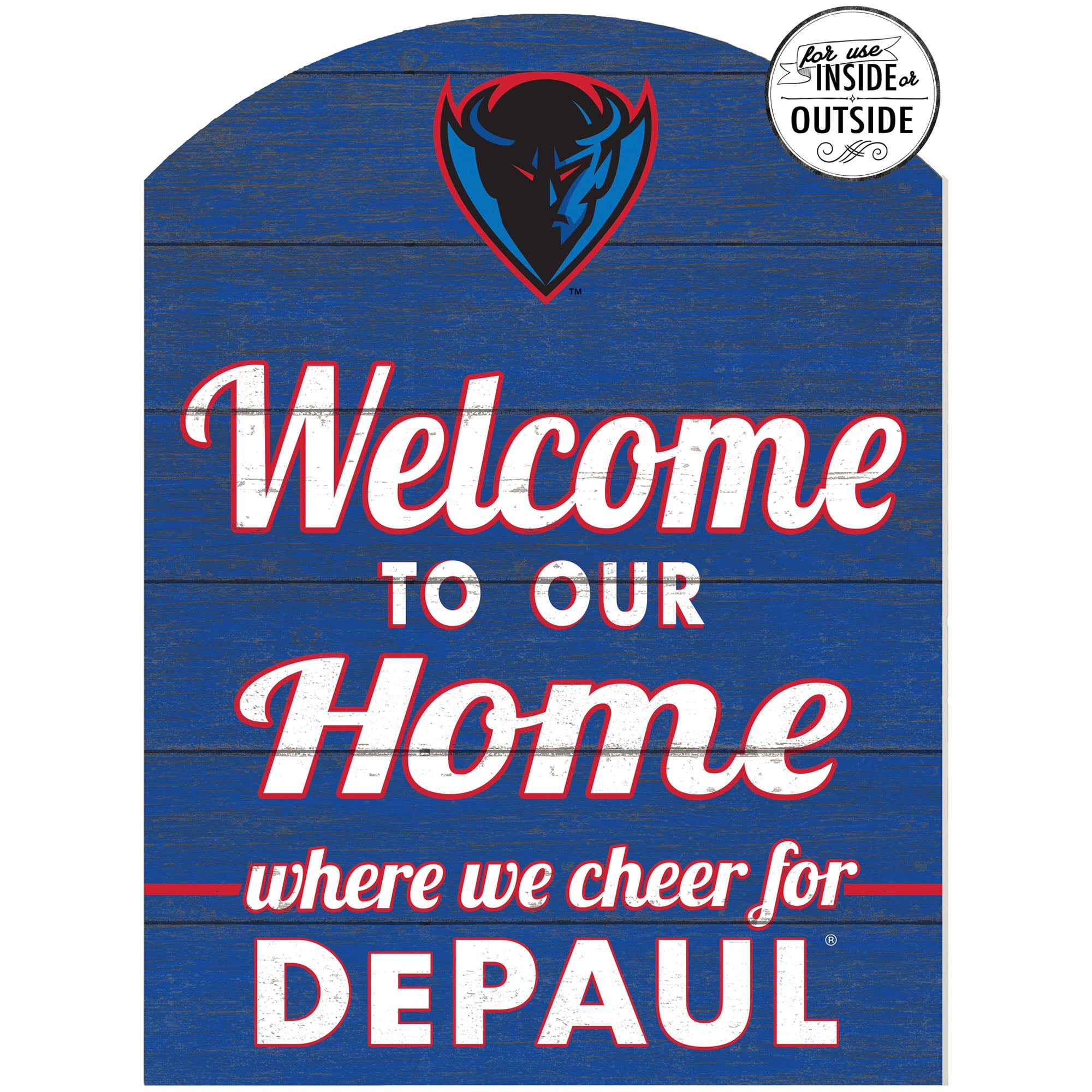 Blue DePaul Blue Demons 16'' x 22'' Marquee Sign