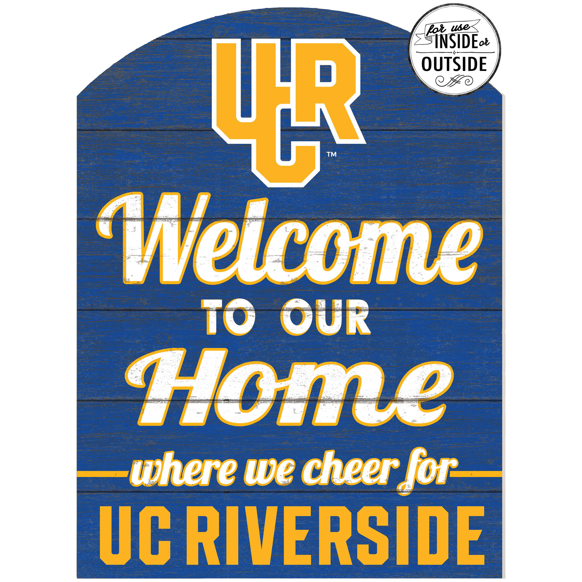 Blue UC Riverside Highlanders 16'' x 22'' Marquee Sign