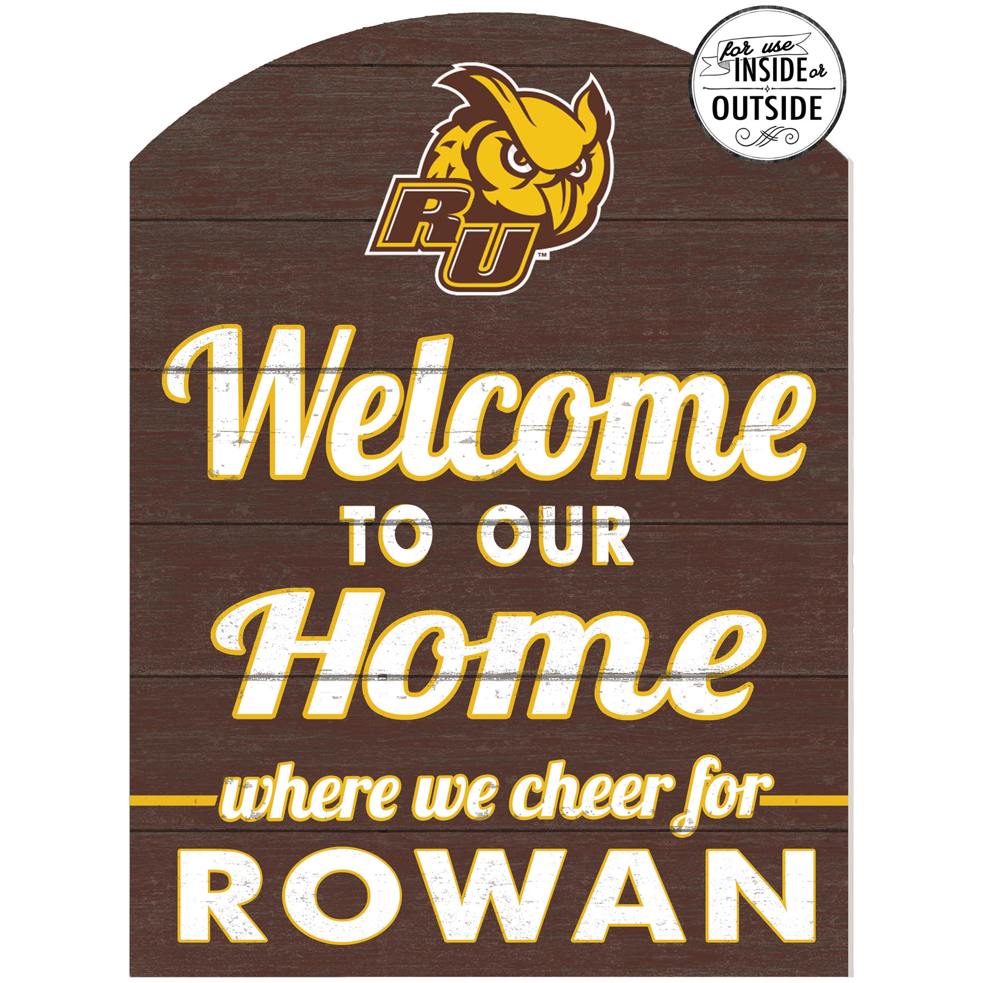 Brown Rowan Profs 16'' x 22'' Marquee Sign