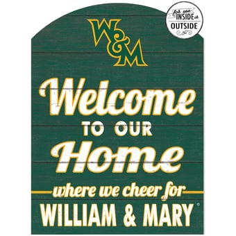 Green William & Mary Tribe 16'' x 22'' Marquee Sign