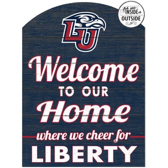 Navy Liberty Flames 16'' x 22'' Marquee Sign