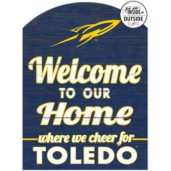 Navy Toledo Rockets 16'' x 22'' Marquee Sign