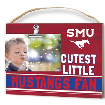 Red SMU Mustangs 8'' x 10'' Cutest Little Team Logo Clip Photo Frame