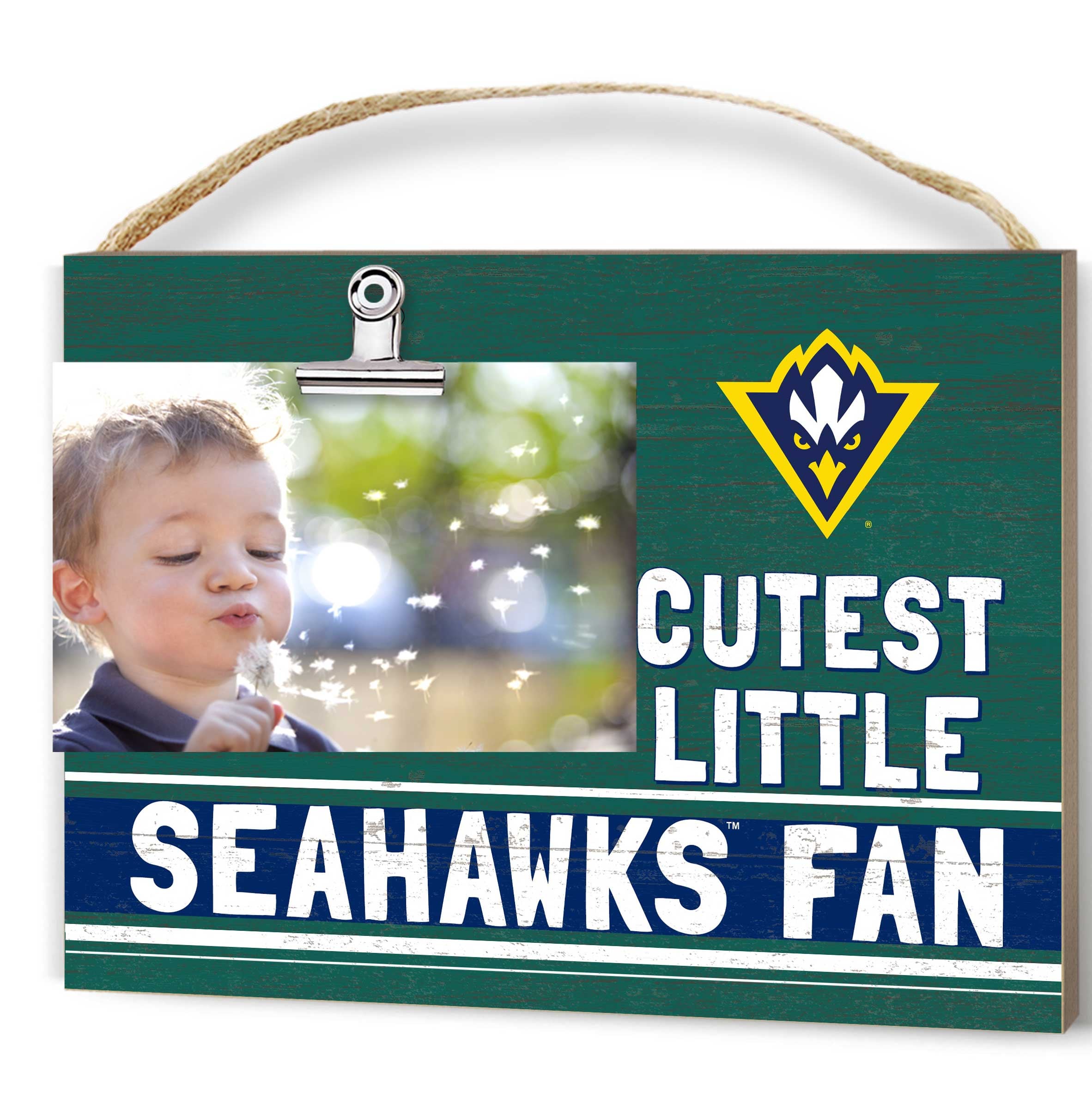 Teal UNC Wilmington Seahawks 8'' x 10'' Cutest Little Team Logo Clip Photo Frame