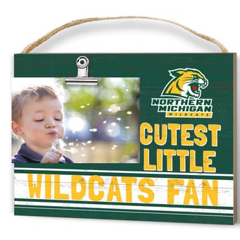 Green Northern Michigan Wildcats 8'' x 10'' Cutest Little Team Logo Clip Photo Frame