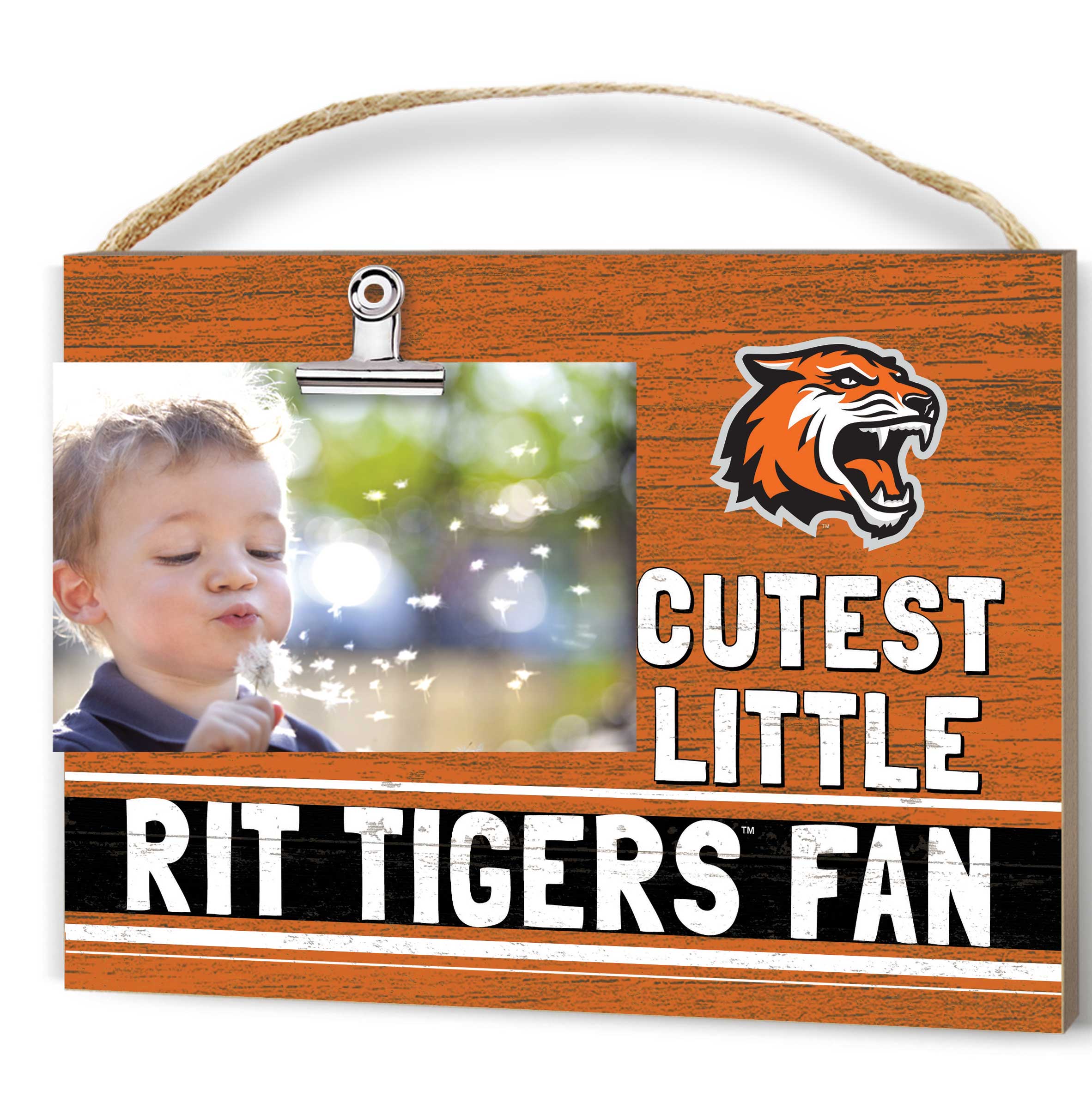 Orange Rochester Institute of Technology Tigers 8'' x 10'' Cutest Little Team Logo Clip Photo Frame