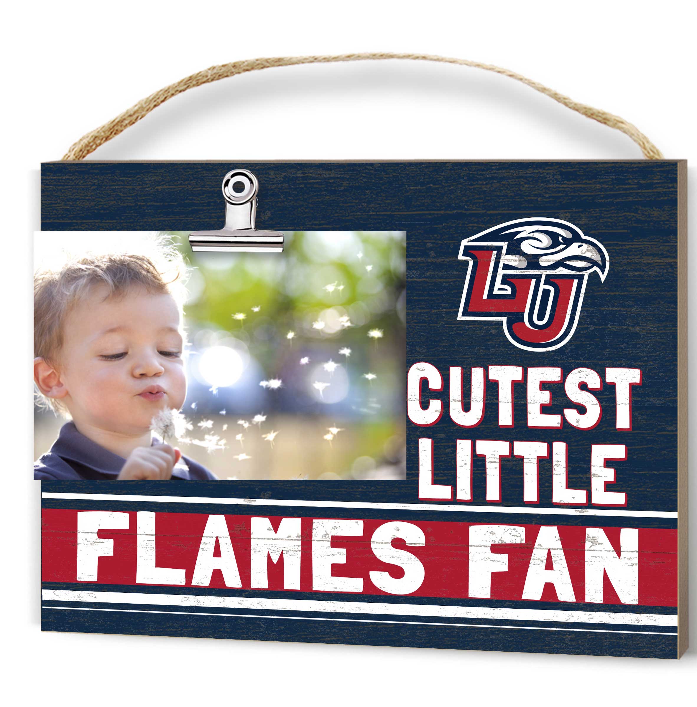 Navy Liberty Flames 8'' x 10'' Cutest Little Team Logo Clip Photo Frame