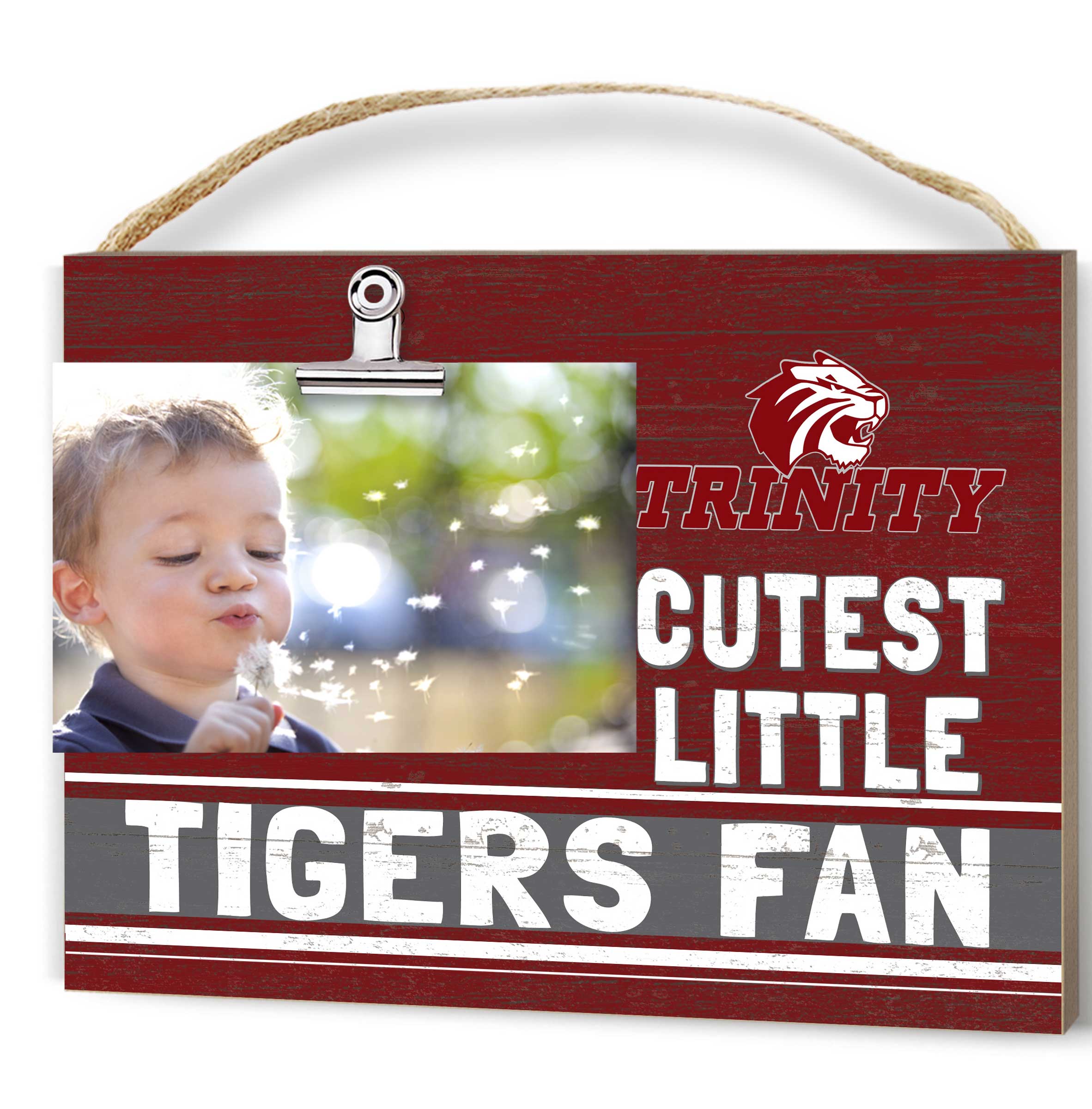 Maroon Trinity Tigers 8'' x 10'' Cutest Little Team Logo Clip Photo Frame