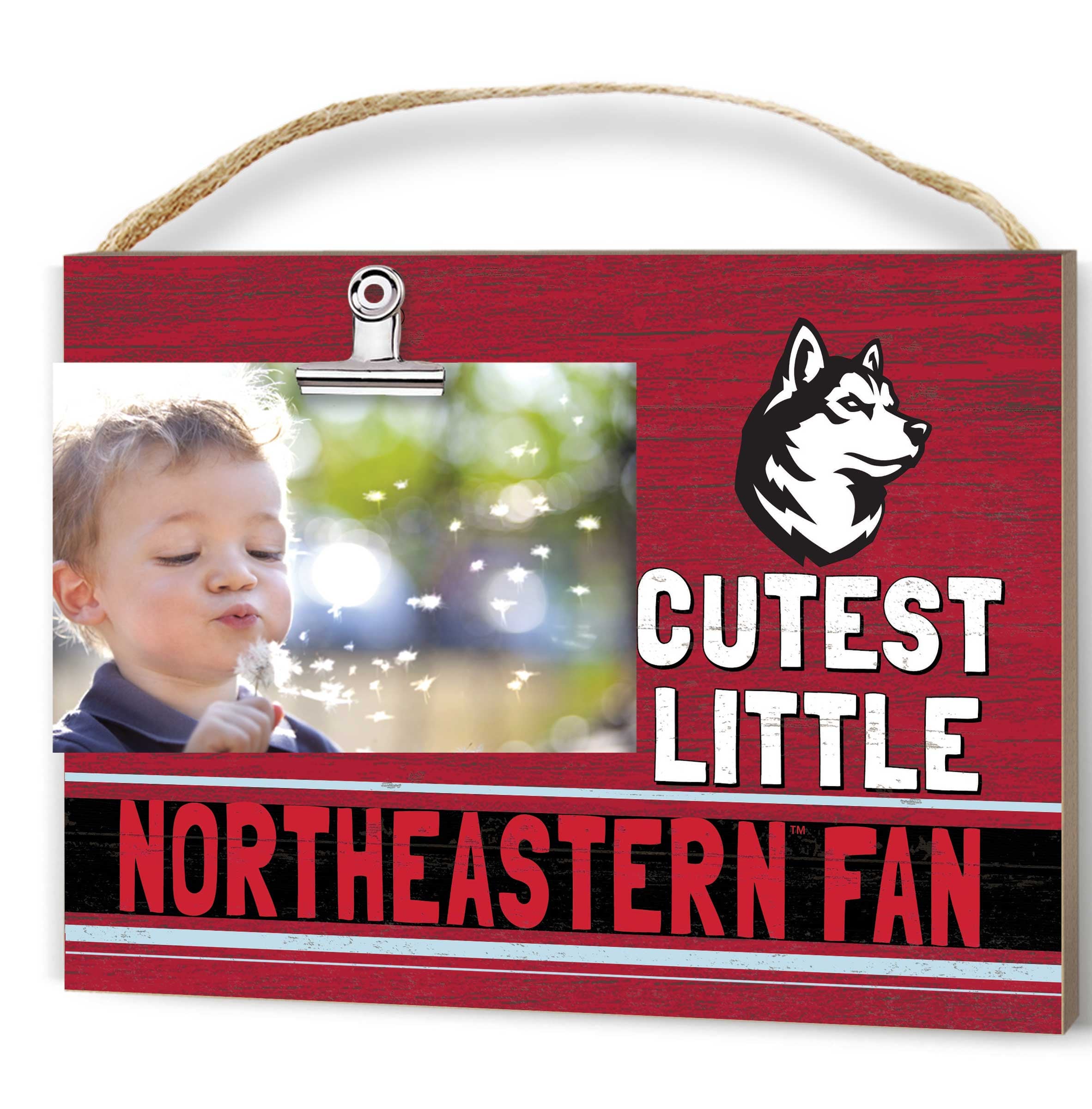 Red Northeastern Huskies 8'' x 10'' Cutest Little Team Logo Clip Photo Frame
