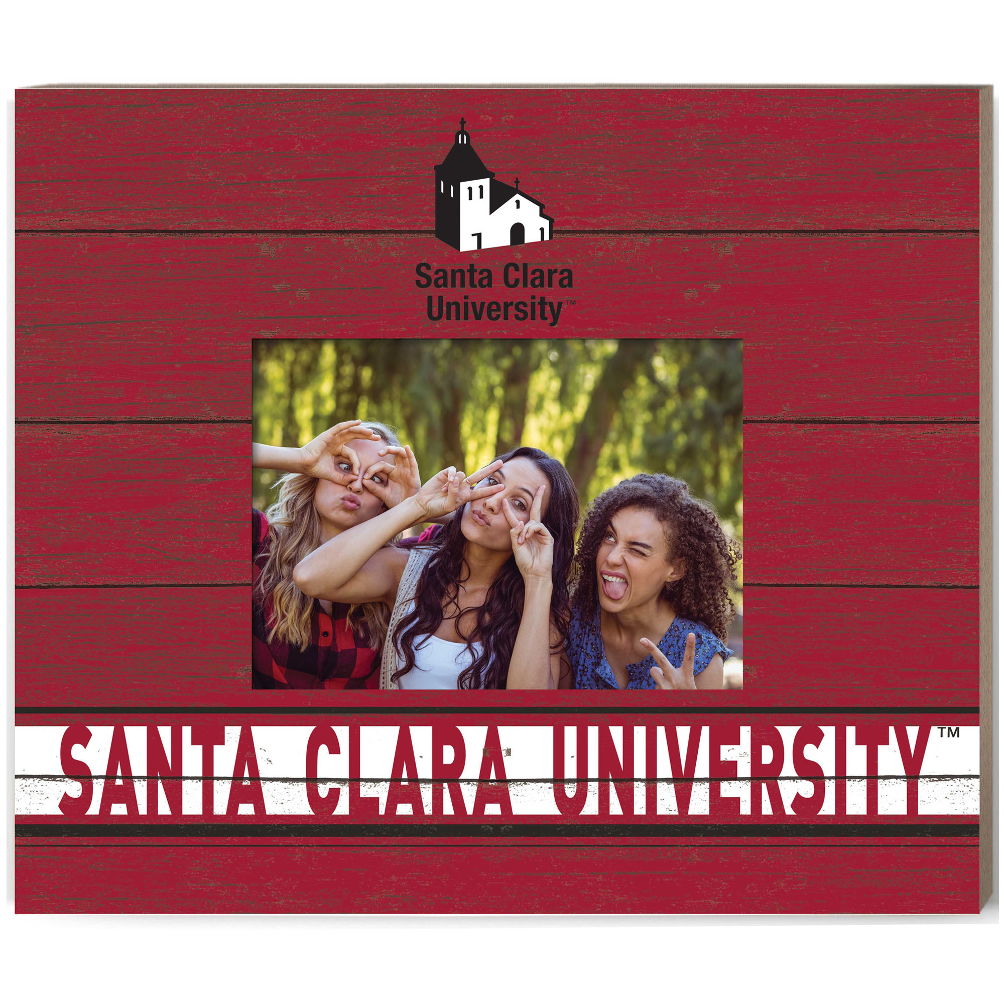 Maroon Santa Clara Broncos 11'' x 13'' Team Spirit Scholastic Picture Frame