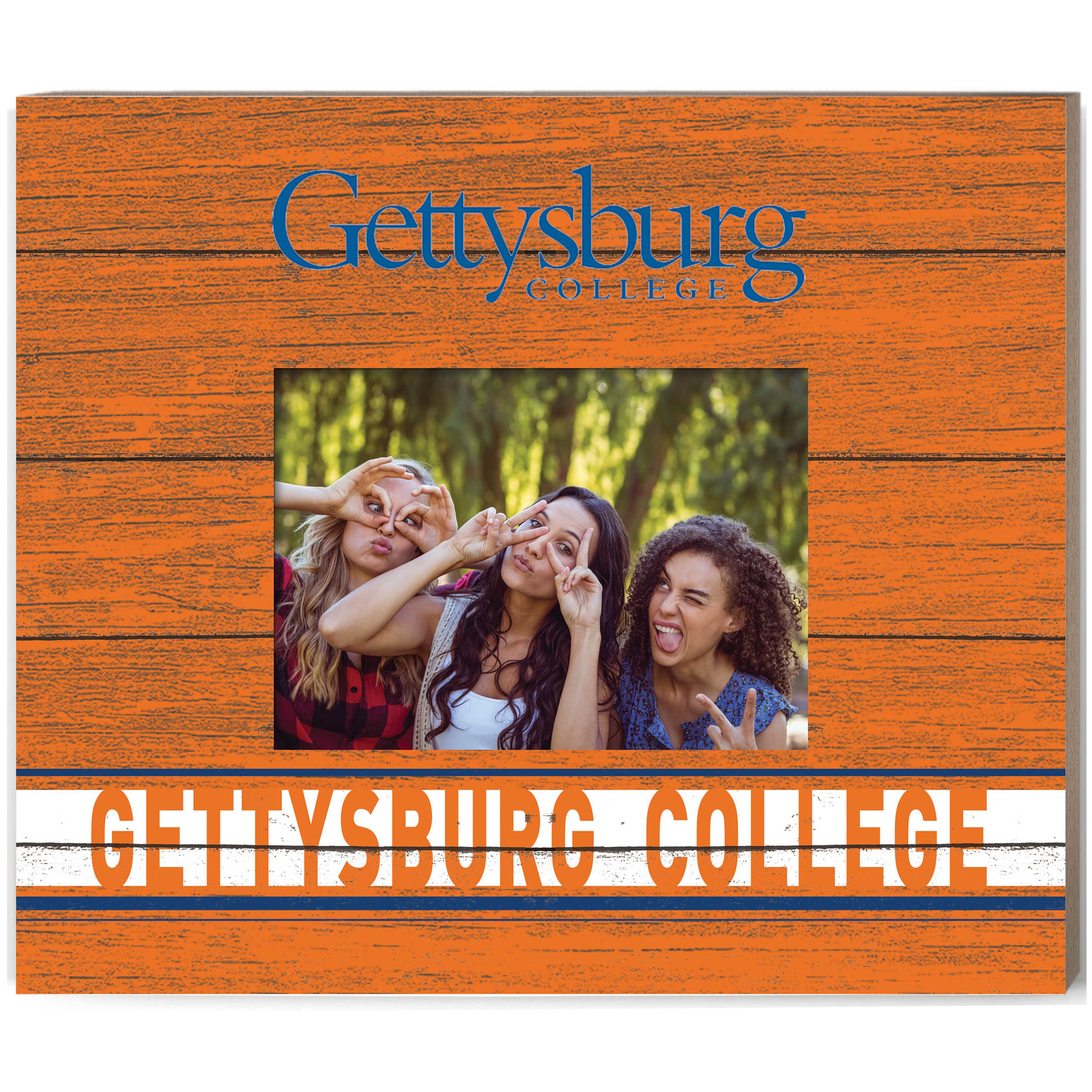 Orange Gettysburg Bullets 11'' x 13'' Team Spirit Scholastic Picture Frame