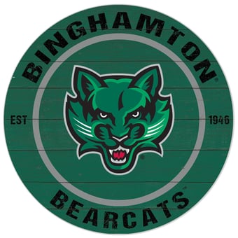 Green Binghamton Bearcats 20'' x 20'' Indoor/Outdoor Circle Sign