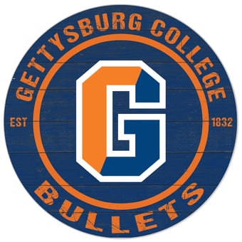 Blue Gettysburg Bullets 20'' x 20'' Indoor/Outdoor Circle Sign