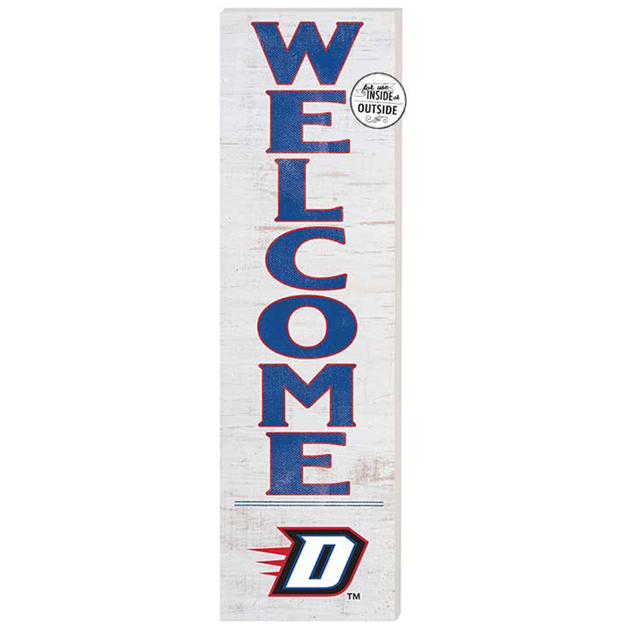 White DePaul Blue Demons 10'' x 35'' Indoor/Outdoor Welcome Sign
