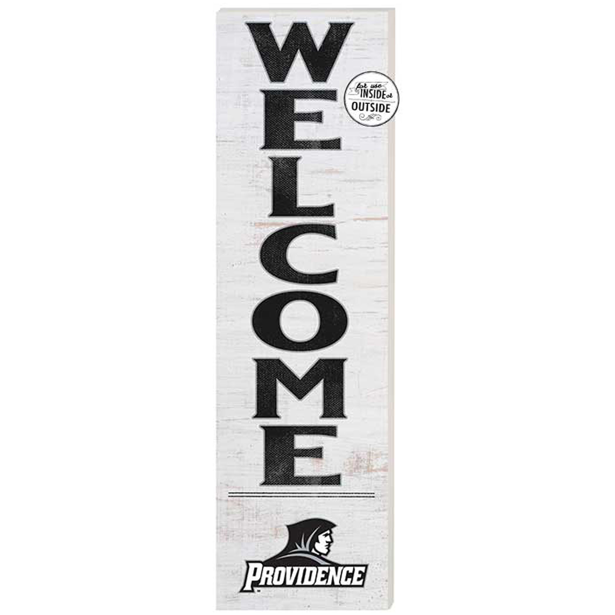 White Providence Friars 10'' x 35'' Indoor/Outdoor Welcome Sign