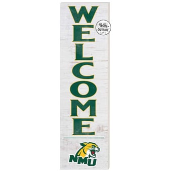 White Northern Michigan Wildcats 10'' x 35'' Indoor/Outdoor Welcome Sign