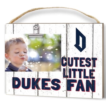 White Duquesne Dukes 8'' x 10'' Cutest Little Weathered Logo Clip Photo Frame