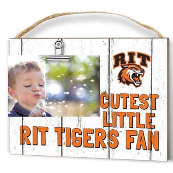 White Rochester Institute of Technology Tigers 8'' x 10'' Cutest Little Weathered Logo Clip Photo Frame