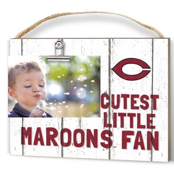 White UChicago Maroons 8'' x 10'' Cutest Little Weathered Logo Clip Photo Frame