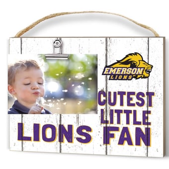 White Emerson College Lions 8'' x 10'' Cutest Little Weathered Logo Clip Photo Frame