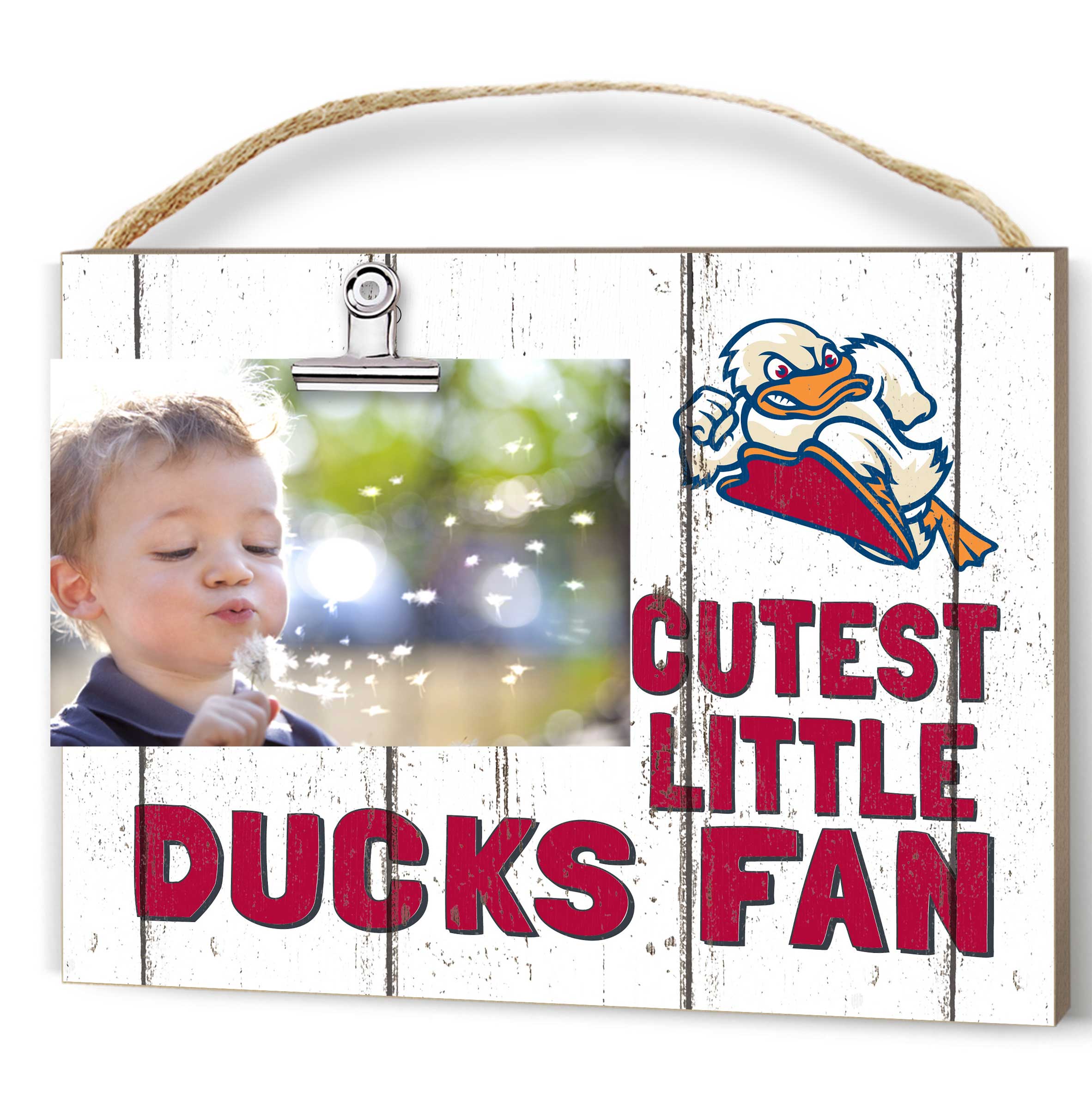 White Stevens Institute of Technology Ducks 8'' x 10'' Cutest Little Weathered Logo Clip Photo Frame
