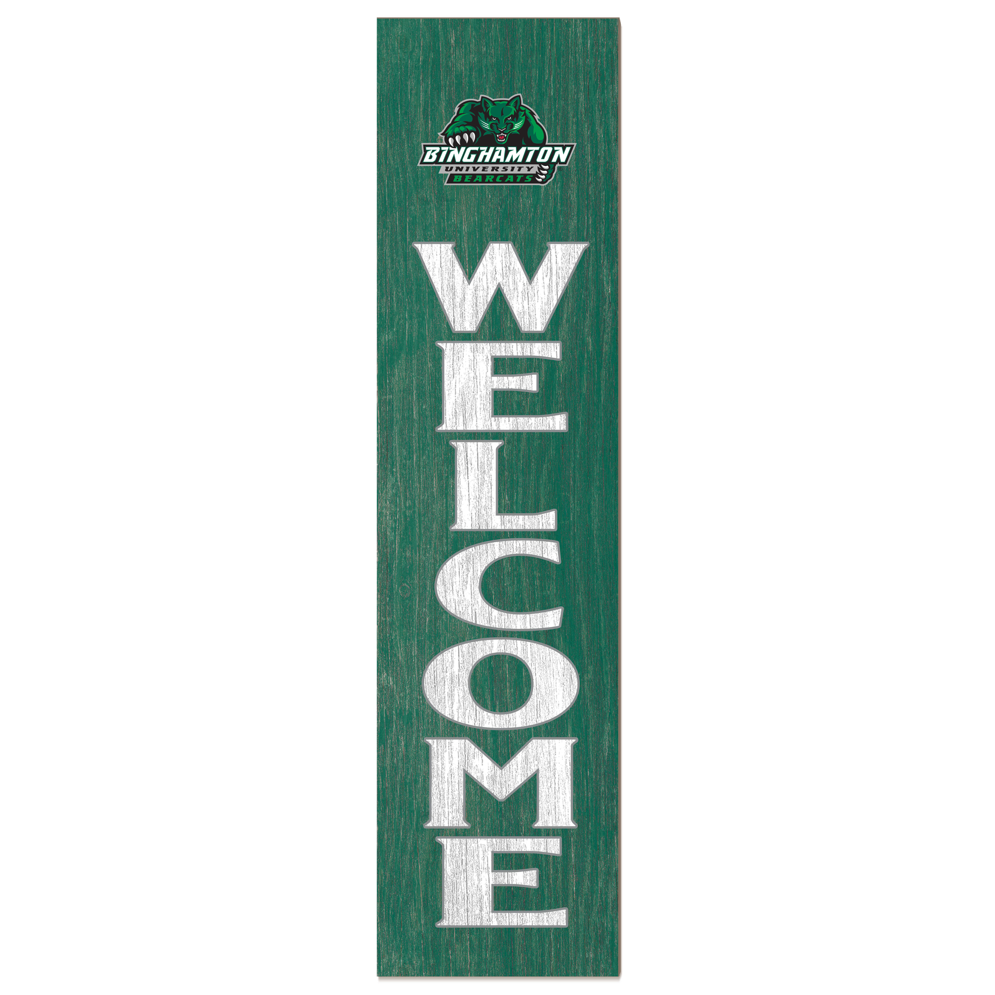 Binghamton Bearcats 12” x 48” Welcome Outdoor Leaner Binghamton Bearcats 12” x 48” Welcome Outdoor Leaner