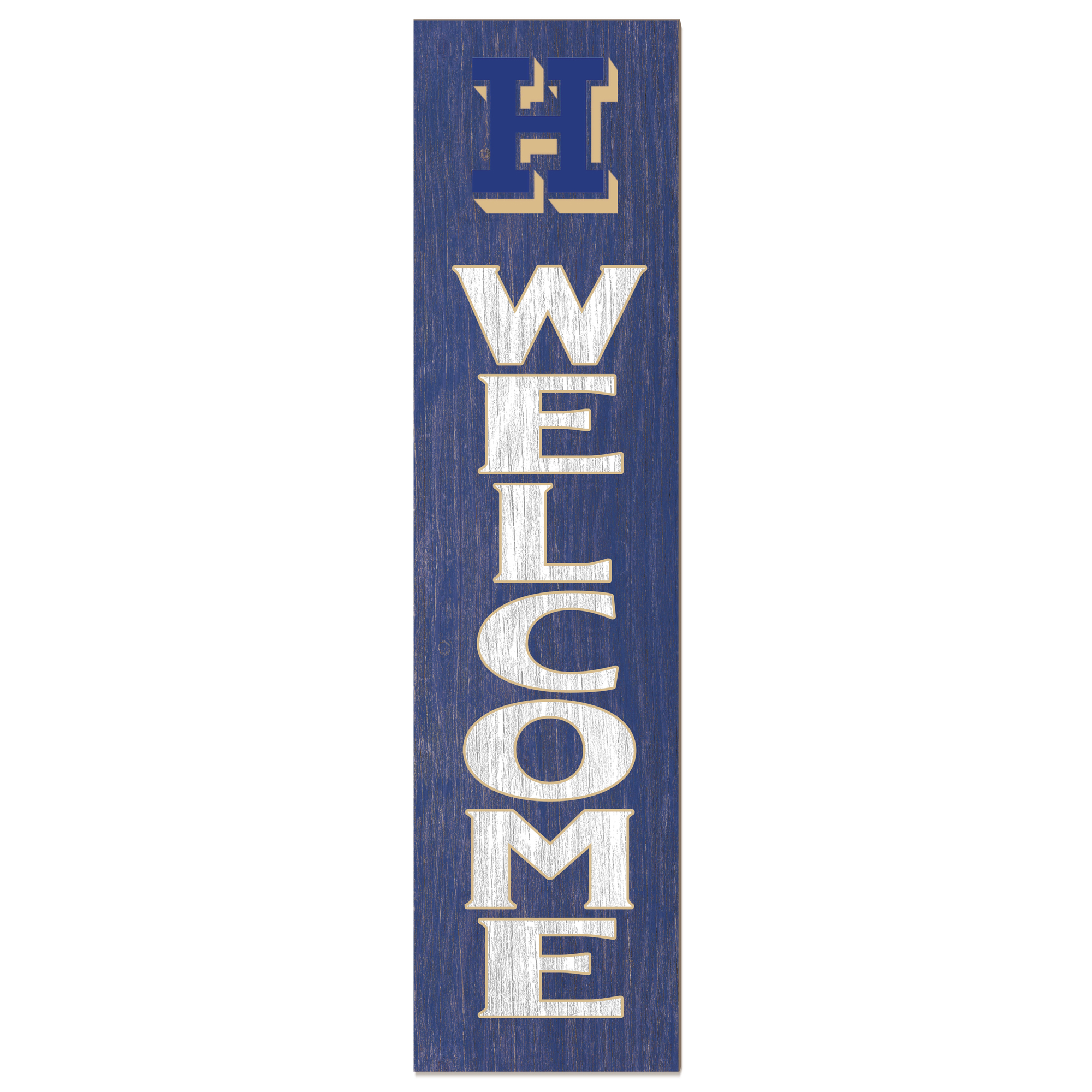 Hamilton Continentals 12'' x 48'' Welcome Outdoor Leaner