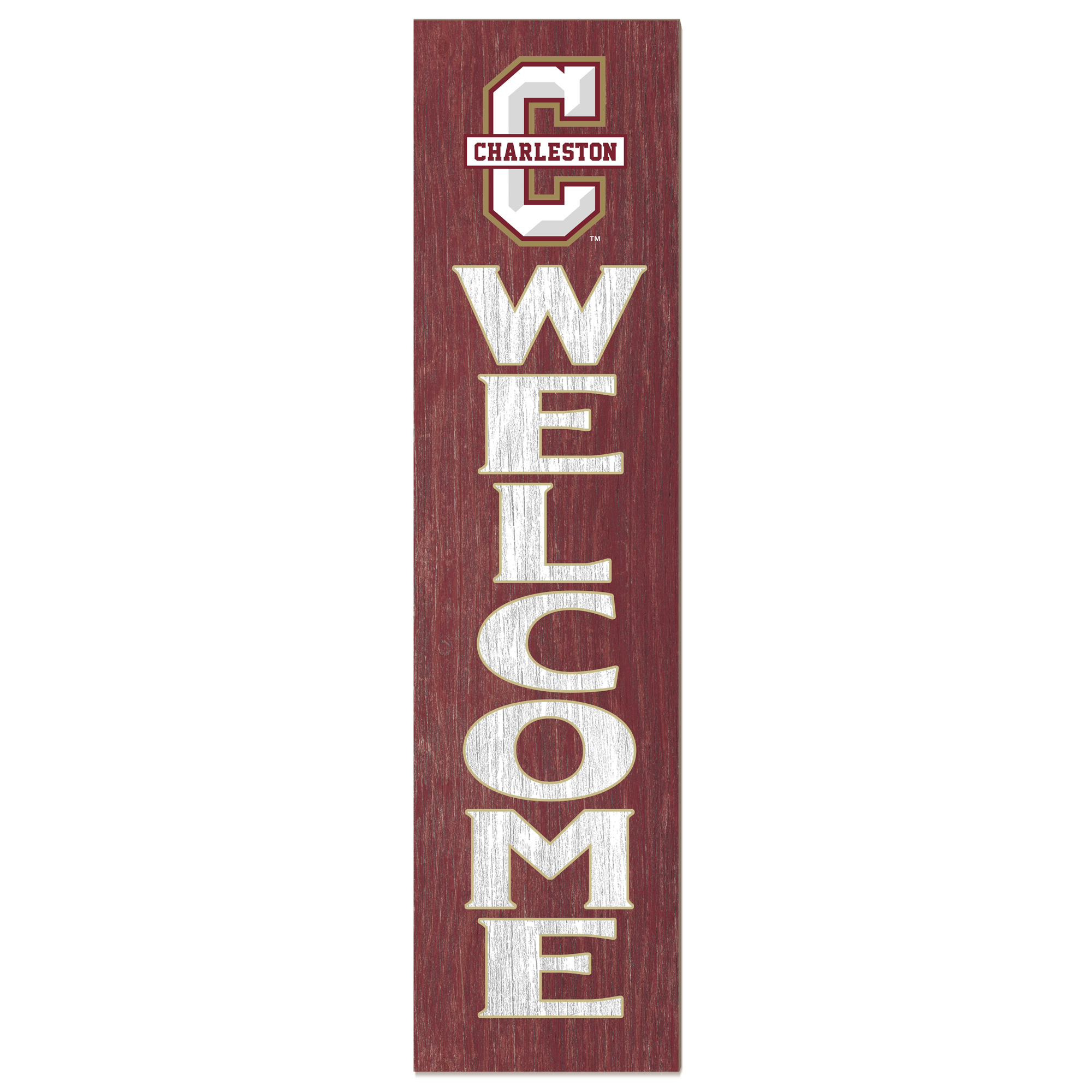 Charleston Cougars 12'' x 48'' Welcome Outdoor Leaner