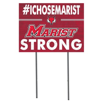 Marist Red Foxes 18'' x 24'' I Chose Lawn Sign