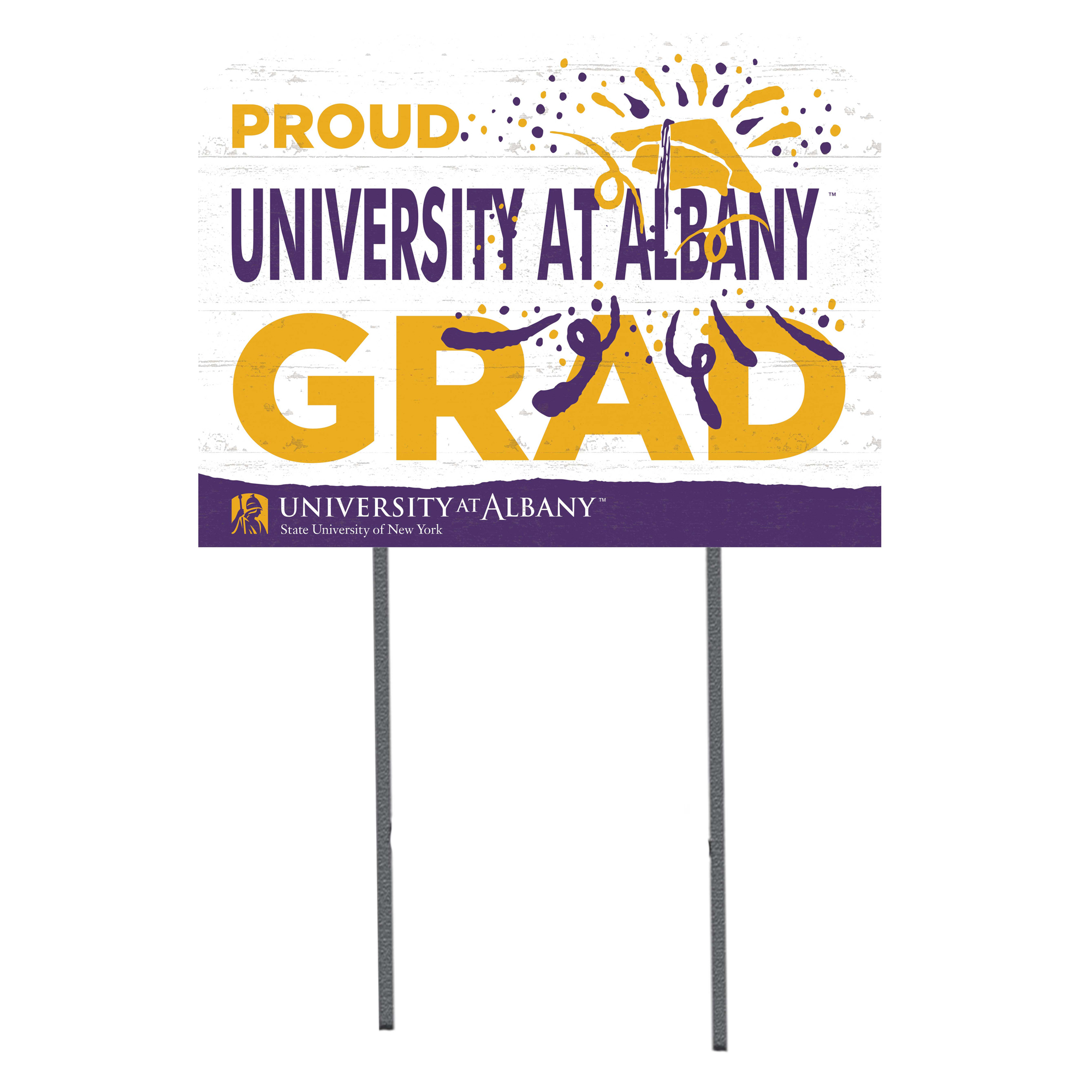 UAlbany Great Danes 18'' x 24'' Grad Yard Sign