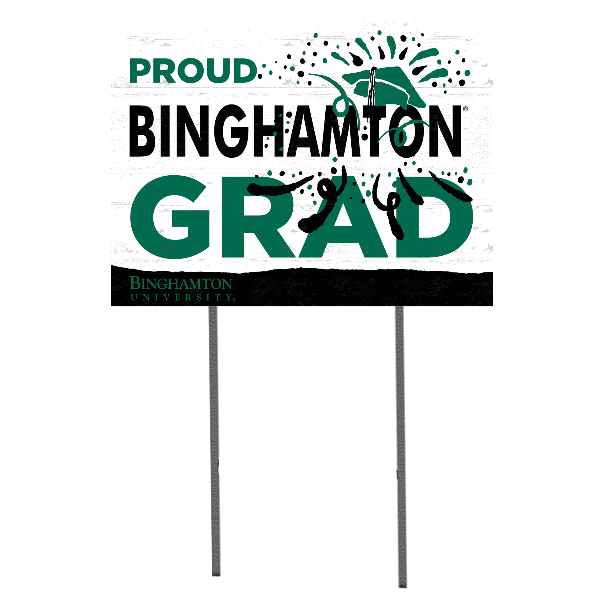 Binghamton Bearcats 18'' x 24'' Grad Yard Sign