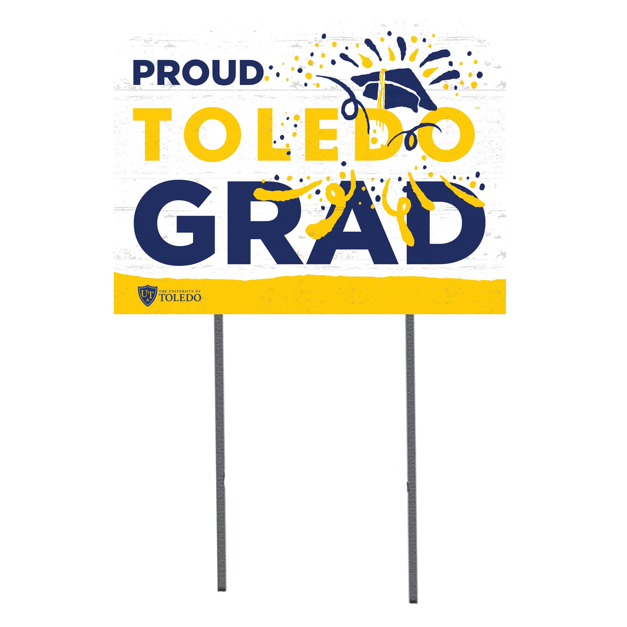 Toledo Rockets 18'' x 24'' Grad Yard Sign
