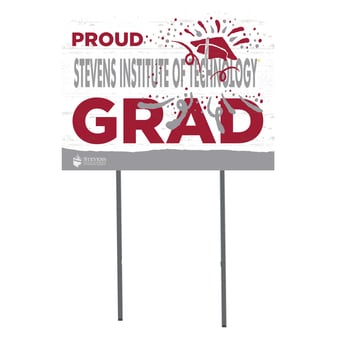 Stevens Institute of Technology Ducks 18'' x 24'' Grad Yard Sign