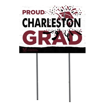 Charleston Cougars 18'' x 24'' Grad Yard Sign