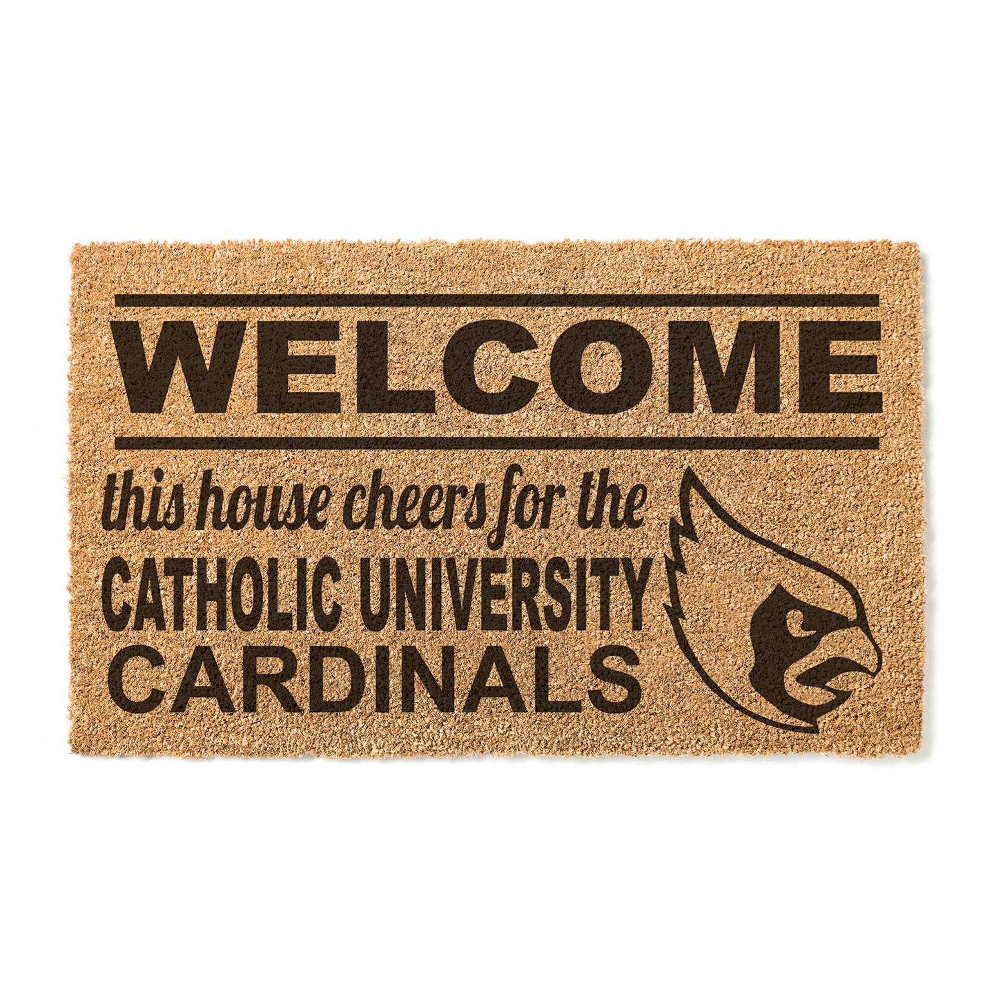 Catholic University Cardinals 18" x 30" Welcome Doormat