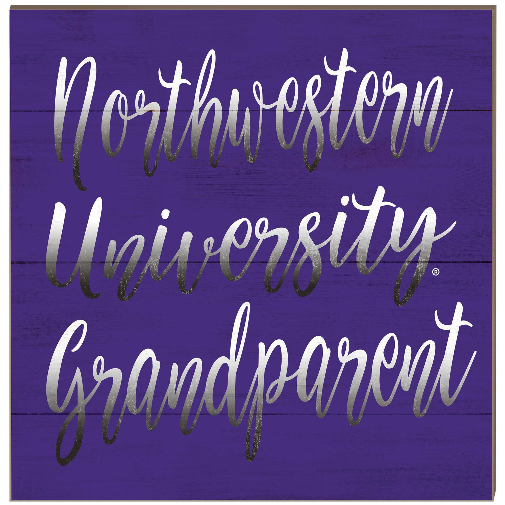 Northwestern Wildcats 10'' x 10'' Grandparent Plaque