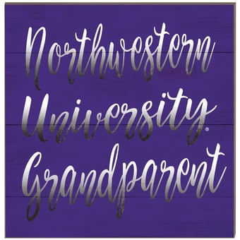 Northwestern Wildcats 10'' x 10'' Grandparent Plaque