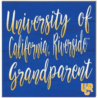 UC Riverside Highlanders 10'' x 10'' Grandparent Plaque