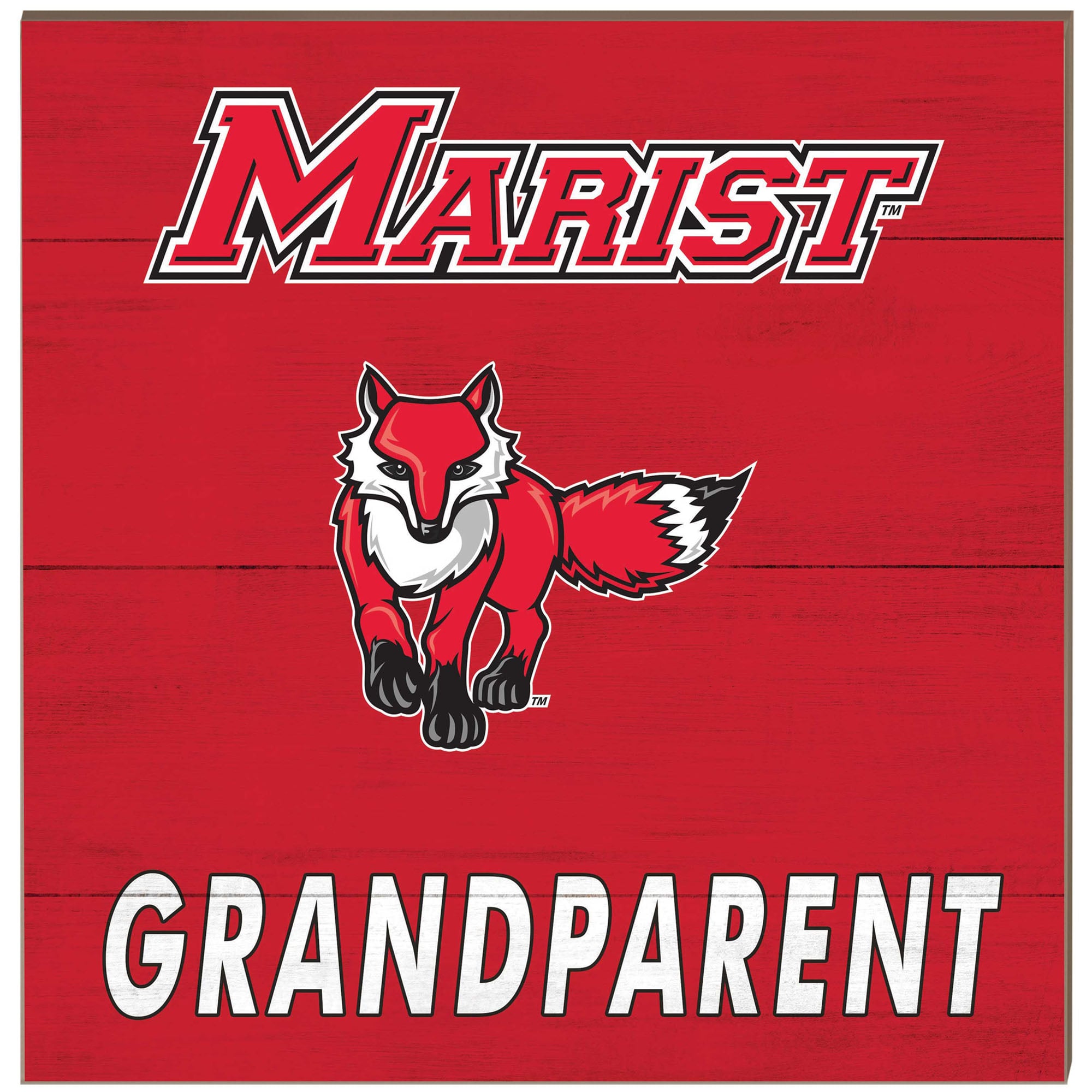 Marist Red Foxes 10'' x 10'' Grandparent Plaque