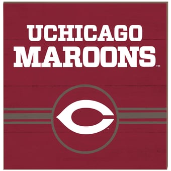 UChicago Maroons 10'' x 10'' Retro Team Sign