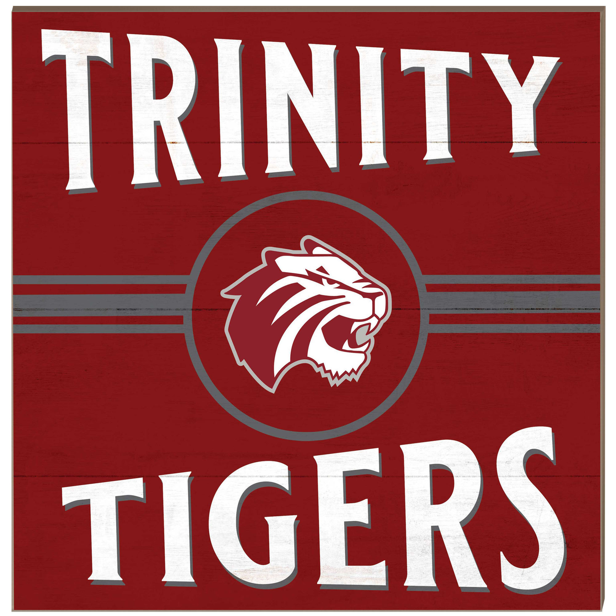 Trinity Tigers 10” x 10” Retro Team Sign Trinity Tigers 10” x 10” Retro Team Sign