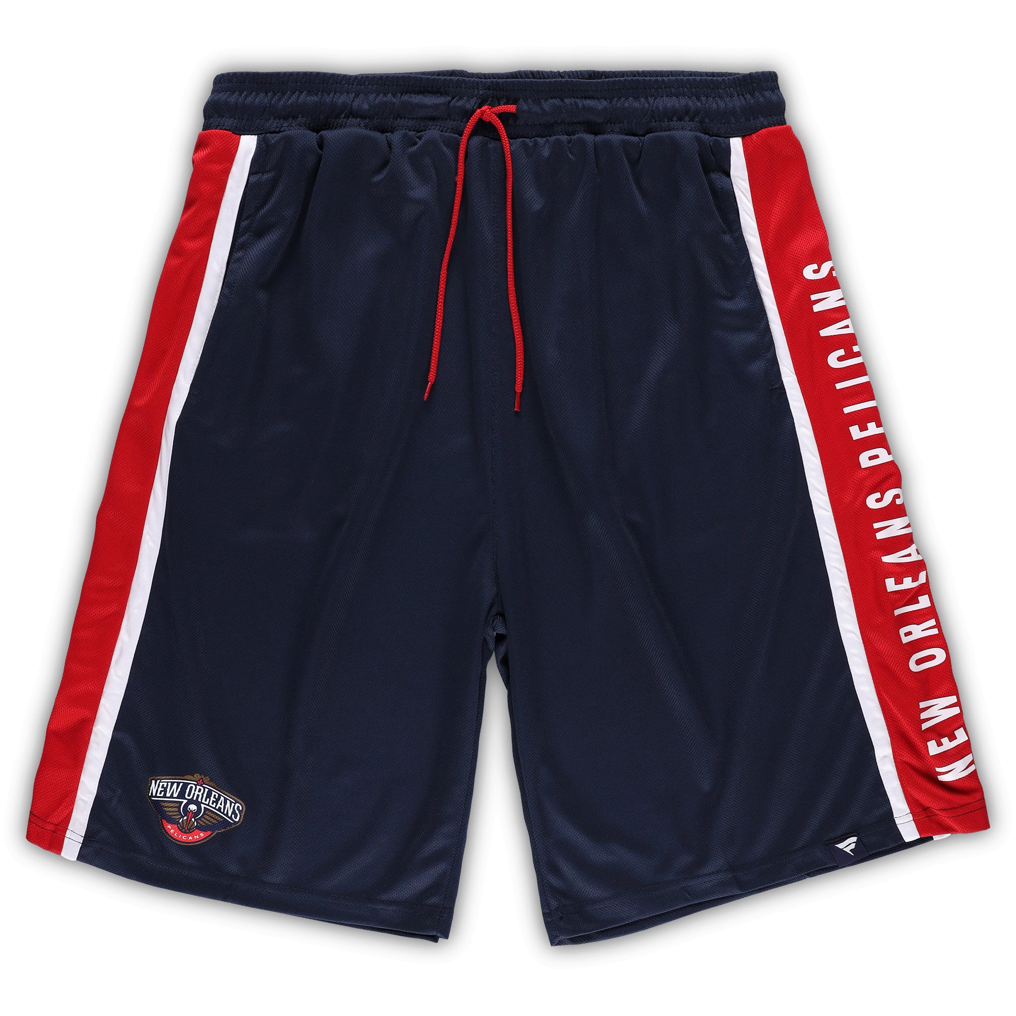 Men's Fanatics Navy New Orleans Pelicans Big & Tall Referee Iconic Mesh Shorts