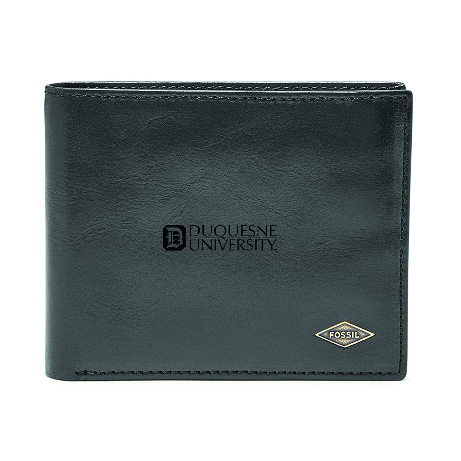 Men's Fossil Duquesne Dukes Leather Ryan RFID Flip ID Bifold Wallet