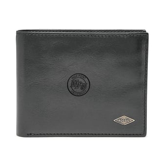 Men's Fossil High Point Panthers Leather Ryan RFID Flip ID Bifold Wallet