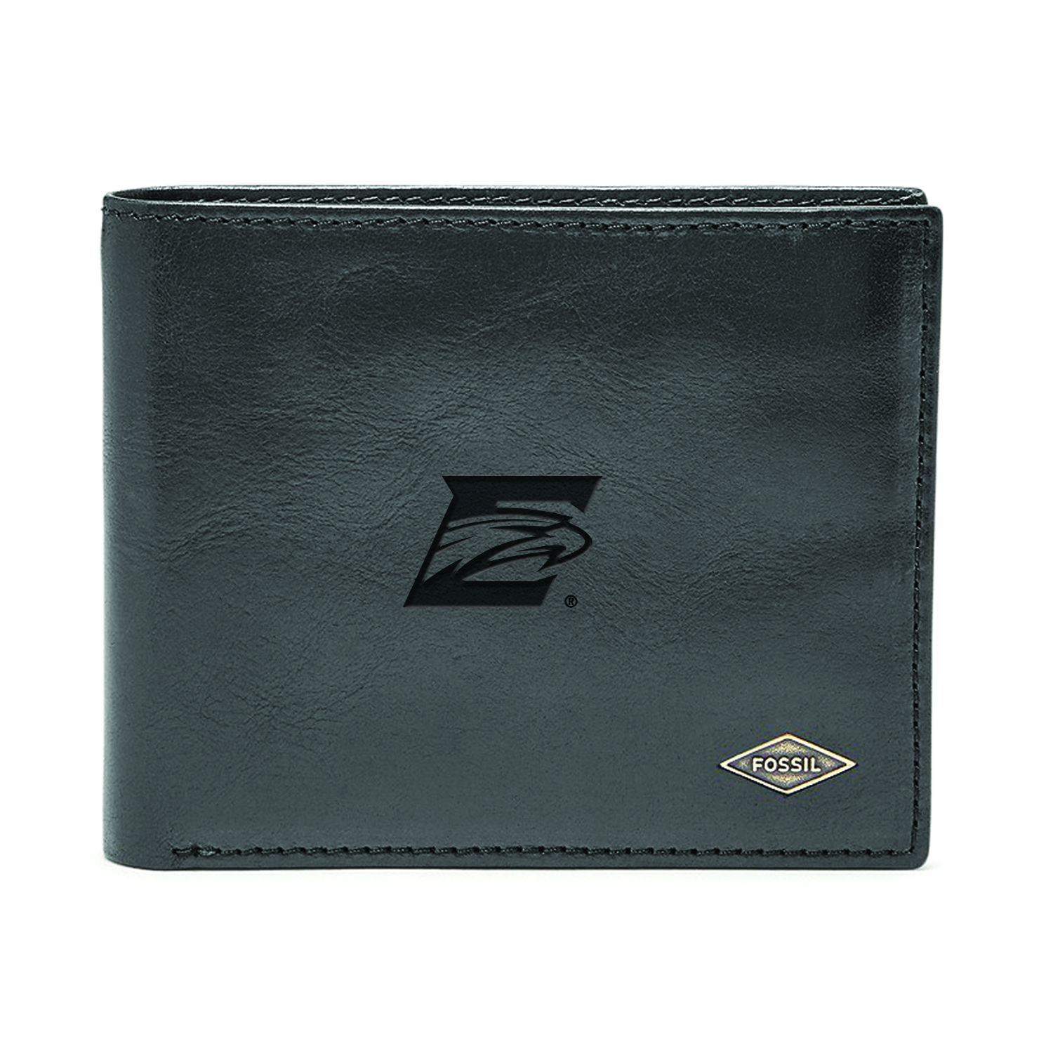 Men's Fossil Emory Eagles Leather Ryan RFID Flip ID Bifold Wallet