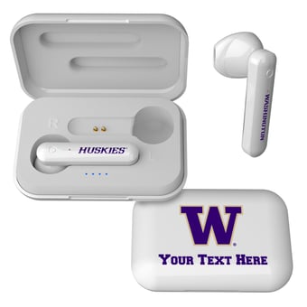 Washington Huskies Personalized True Wireless Earbuds