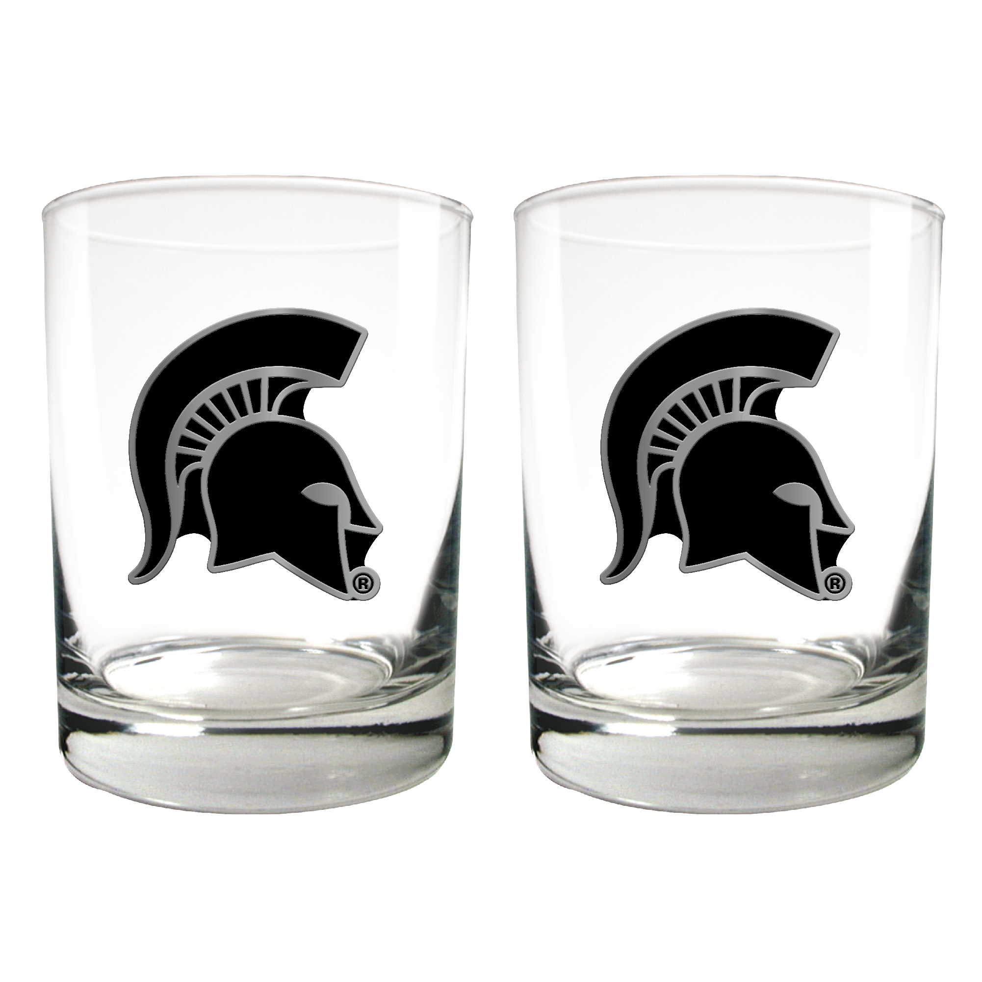 Michigan State Spartans 15oz. Legacy Rocks Glass Set