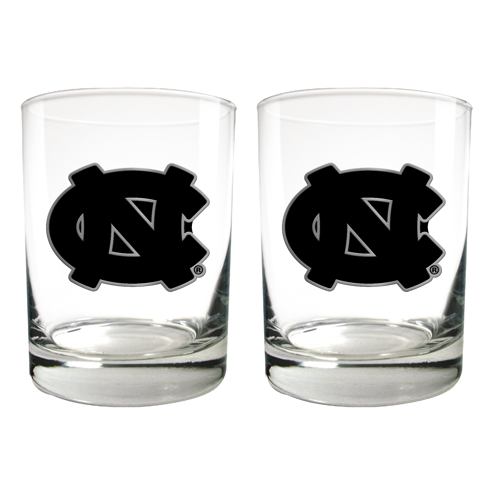 North Carolina Tar Heels 15oz. Legacy Rocks Glass Set
