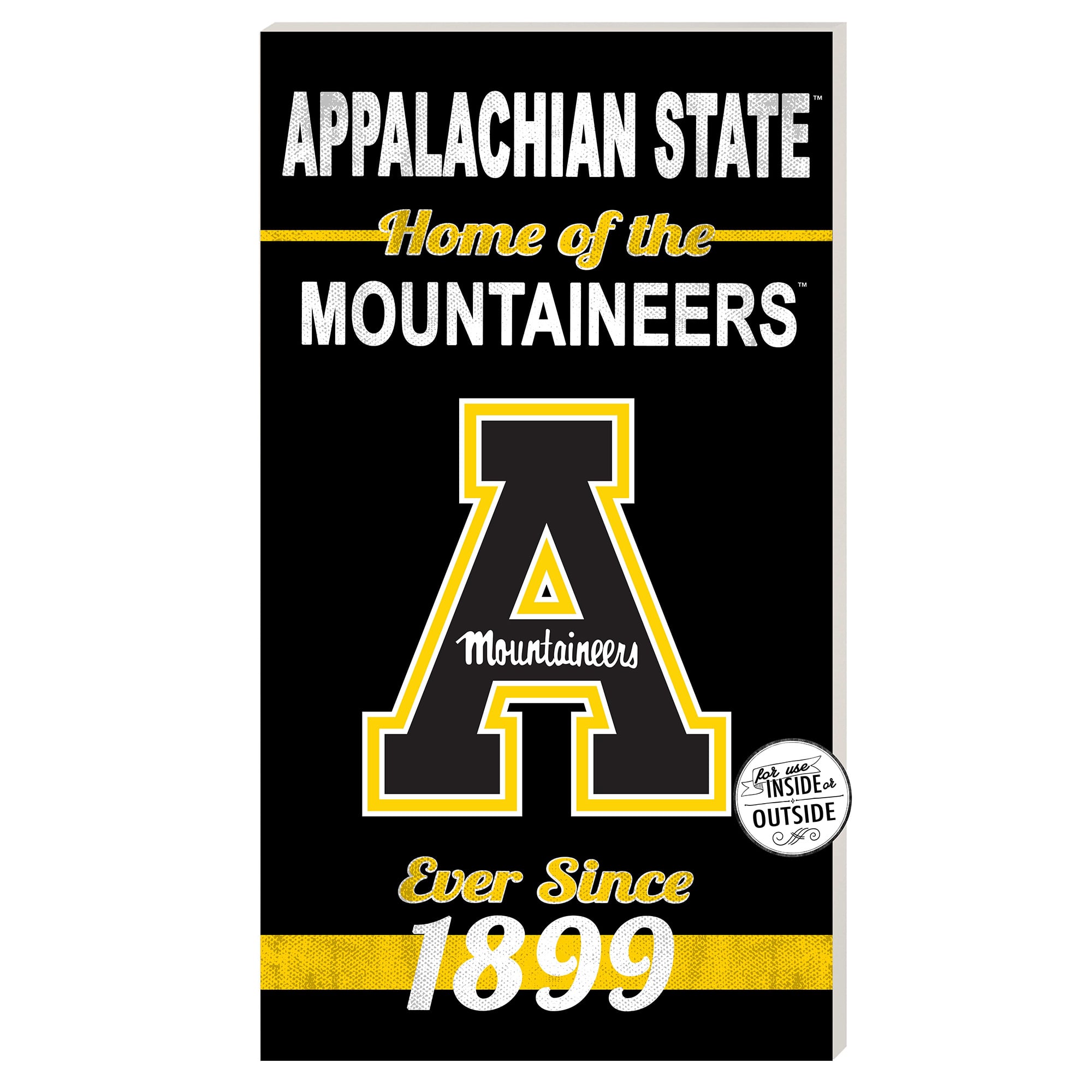 Appalachian State Mountaineers 11'' x 20'' Home Of The Sign